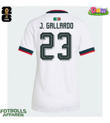 Mexiko Jesus Gallardo #23 Bortatröja Kvinnor VM 2026 Kortärmad
